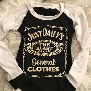 JUST DAILY'S BASEBALL TEE NWT
